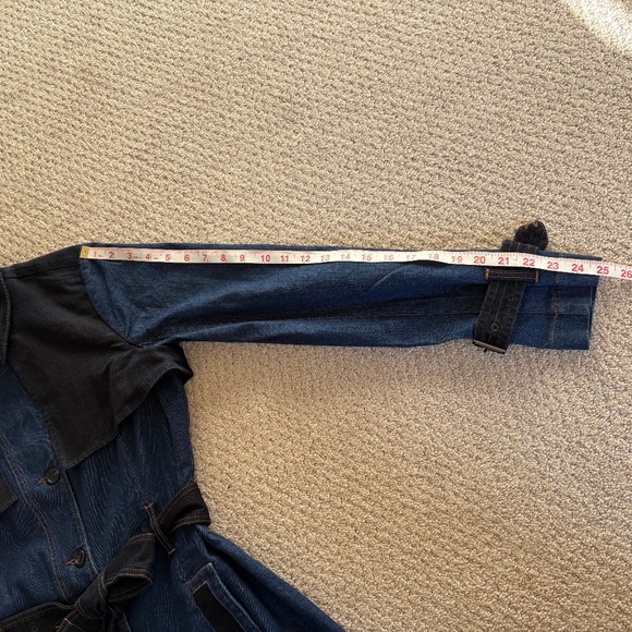 Christian Siriano Gloria Vanderbilt Denim Trench jacket 6 - Picture 11 of 16